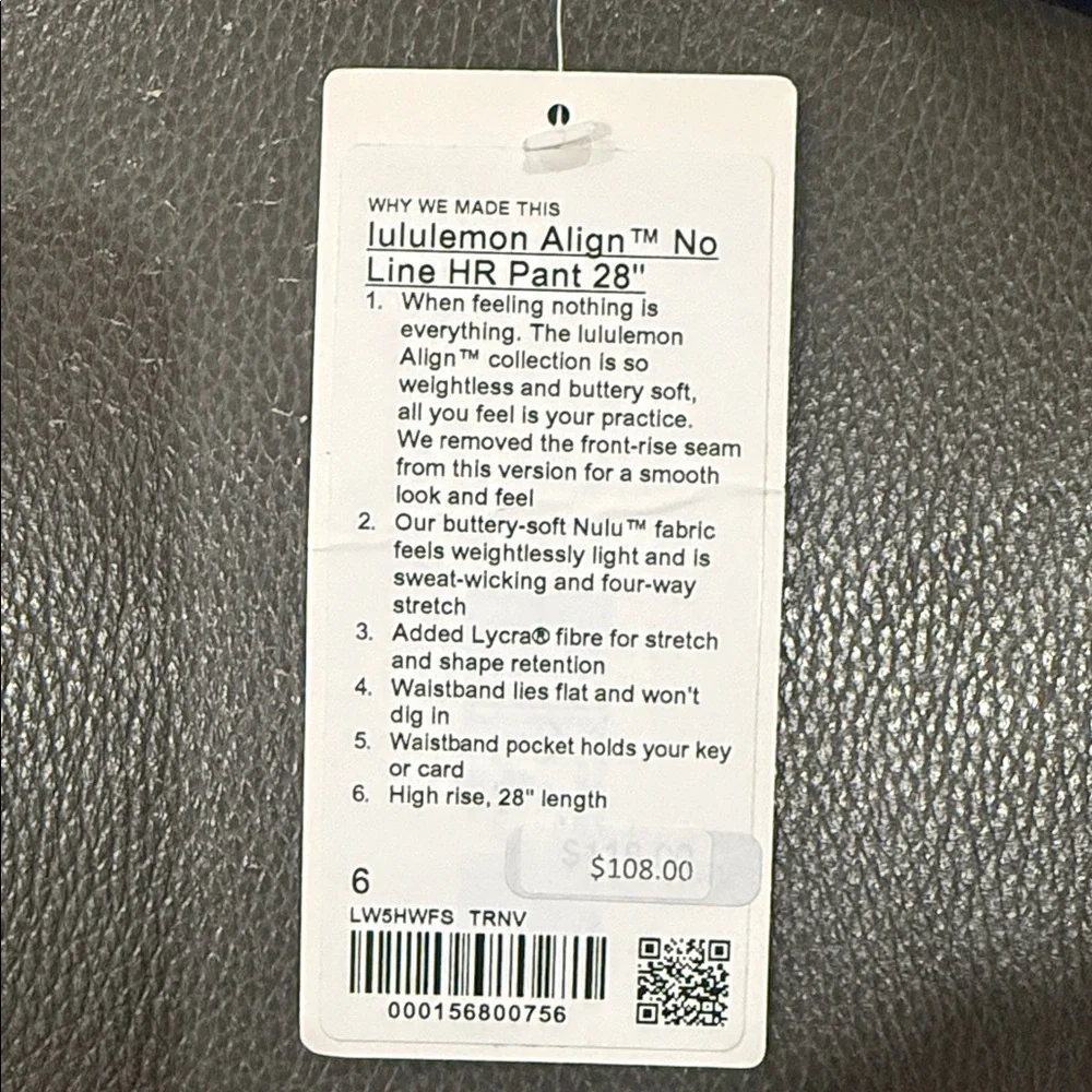 Lululemon - Align No Line™ High-Rise Pant 28" - True Navy - NEW - Picture 6 of 6